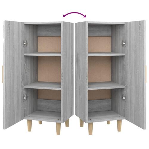 Skænk 34,5x34x90 cm konstrueret træ grå sonoma-eg