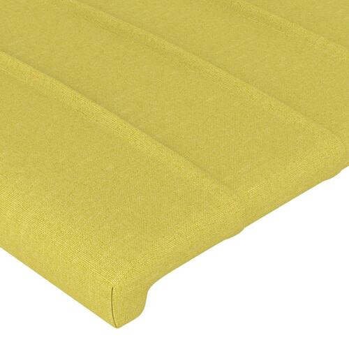 Sengegavl med kanter 103x16x78/88 cm stof grøn