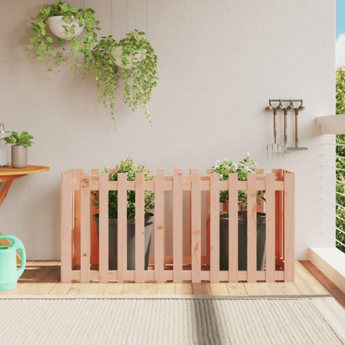 Højbed med stakitdesign 150×50×70 cm - massivt douglasgran