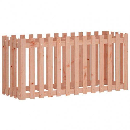 Højbed med stakitdesign 150×50×70 cm - massivt douglasgran