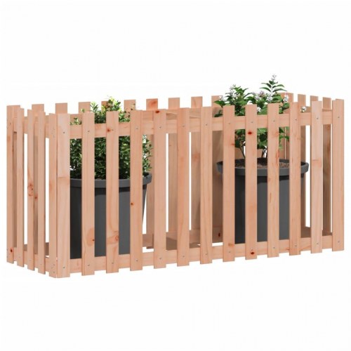 Højbed med stakitdesign 150×50×70 cm - massivt douglasgran