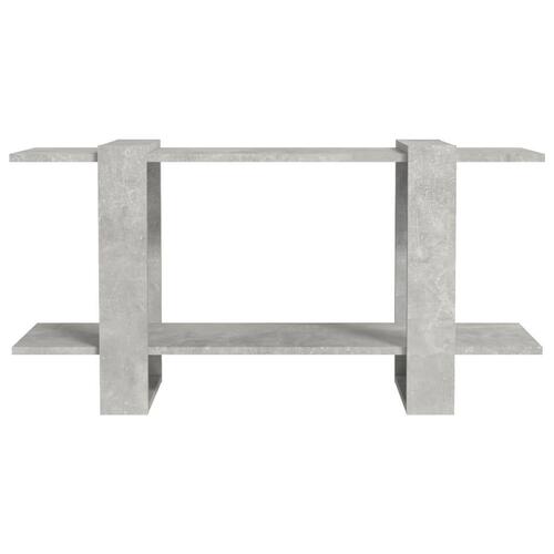 Bogreol 100x30x51 cm konstrueret træ betongrå