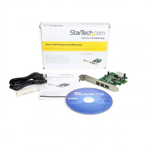 Startech PCI Express FireWire-kort PEX1394B3 (3 porte)