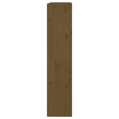 Bogreol/rumdeler 80x30x135,5 cm fyrretræ gylden brun