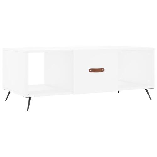 Sofabord 102x50x40 cm konstrueret træ hvid