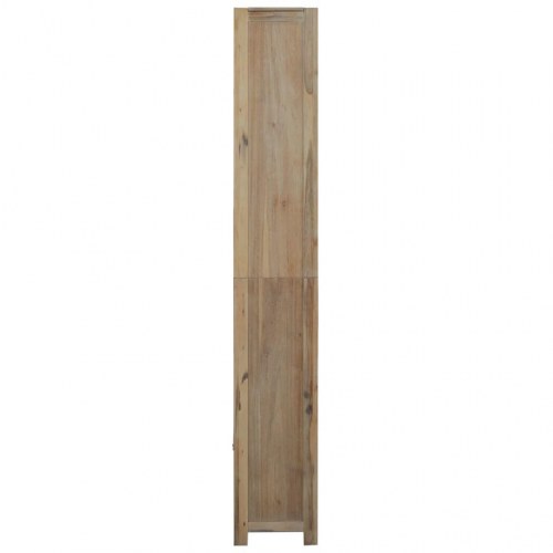 Bogreol med 7 hylder - 80×30×200 cm i massivt akacietræ