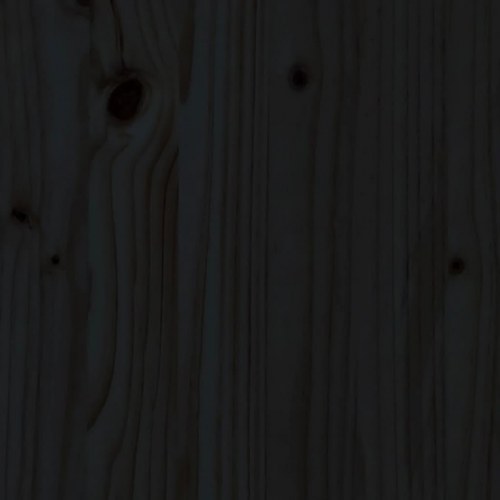 Højbed med stakitdesign 200×50×50 cm - massivt fyrretræ, sort