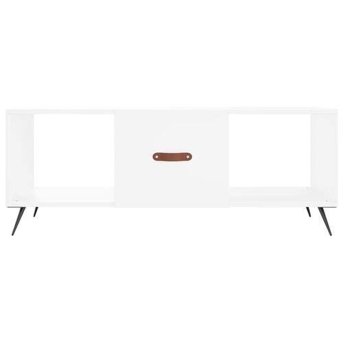 Sofabord 102x50x40 cm konstrueret træ hvid