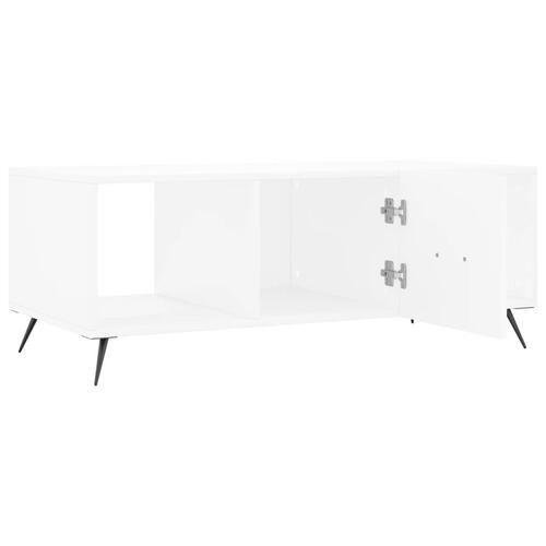 Sofabord 102x50x40 cm konstrueret træ hvid