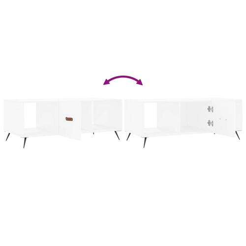 Sofabord 102x50x40 cm konstrueret træ hvid