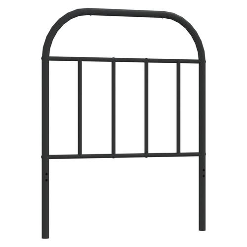 Sengegavl 75 cm metal sort