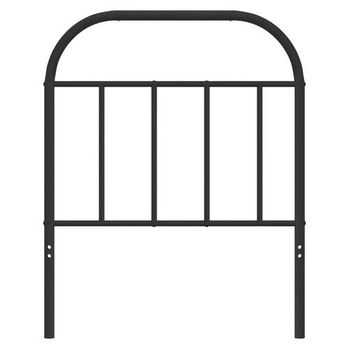 Sengegavl 75 cm metal sort
