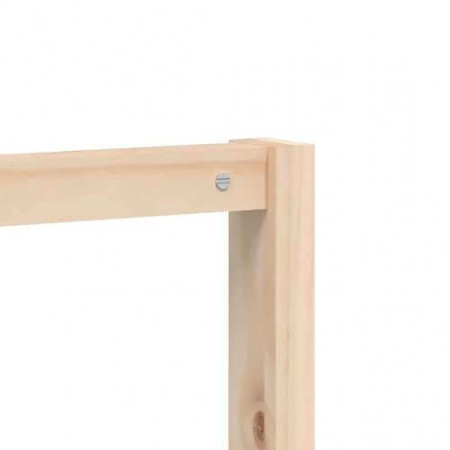 Tøjstativ med skoopbevaring 113x40x157,5 cm massivt fyr