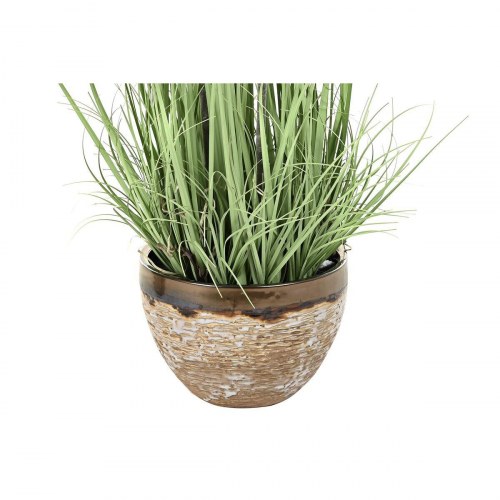 Dekorativ plante 30 × 30 × 78 cm - Pink/Grøn, metal potte, PVC (2 stk.)