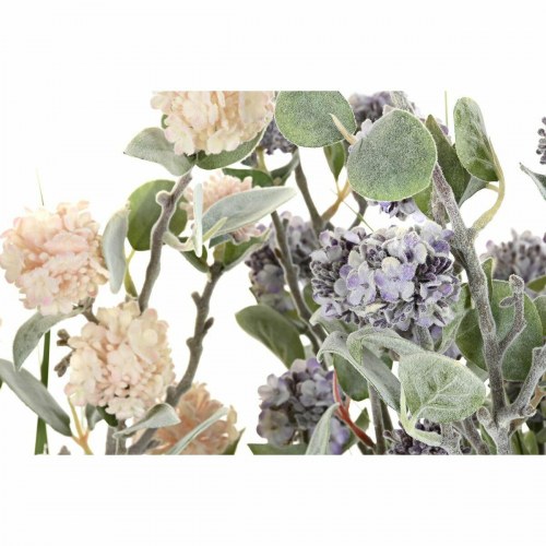 Dekorativ plante 30 × 30 × 78 cm - Pink/Grøn, metal potte, PVC (2 stk.)