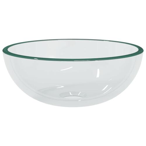 Håndvask 30x12 cm hærdet glas transparent