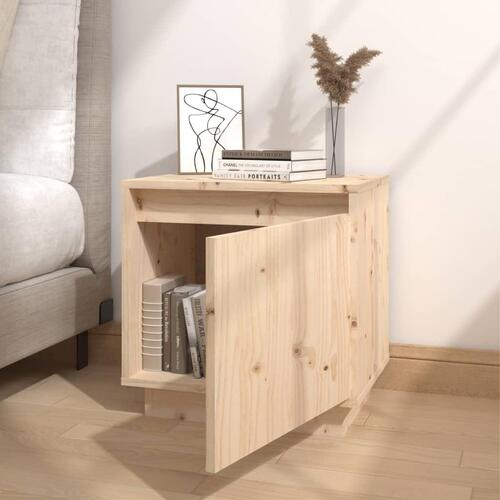 Sengebord 40x30x40 cm massivt fyrretræ