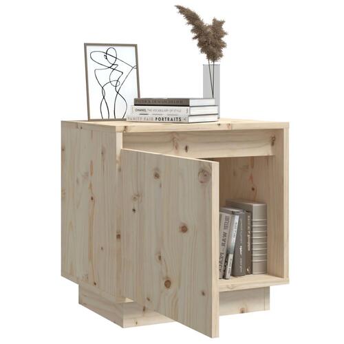 Sengebord 40x30x40 cm massivt fyrretræ