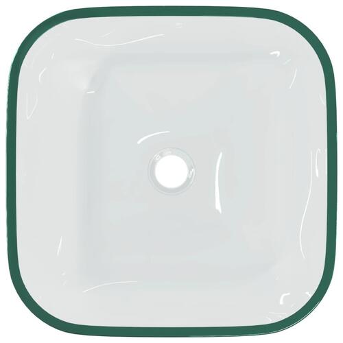 Håndvask 42x42x14 cm glas transparent
