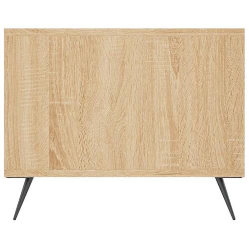 Sofabord 102x50x40 cm konstrueret træ sonoma-eg