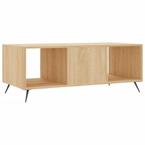 Sofabord 102x50x40 cm konstrueret træ sonoma-eg