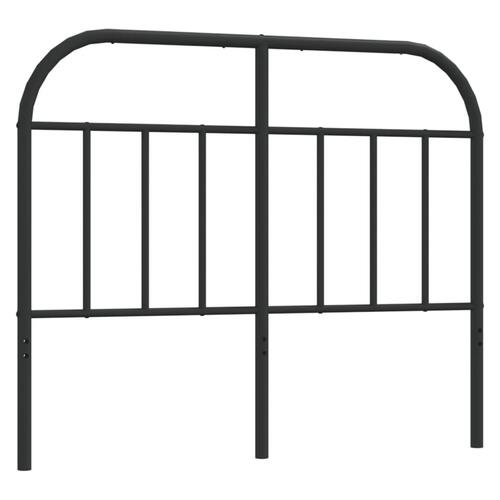 Sengegavl 120 cm metal sort