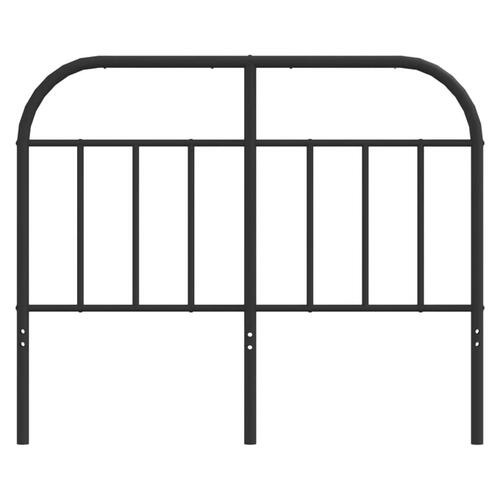 Sengegavl 120 cm metal sort