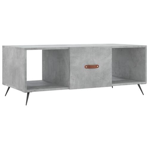 Sofabord 102x50x40 cm konstrueret træ betongrå