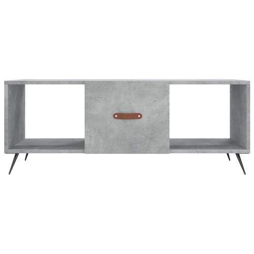 Sofabord 102x50x40 cm konstrueret træ betongrå