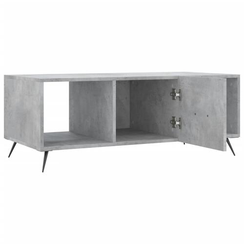 Sofabord 102x50x40 cm konstrueret træ betongrå