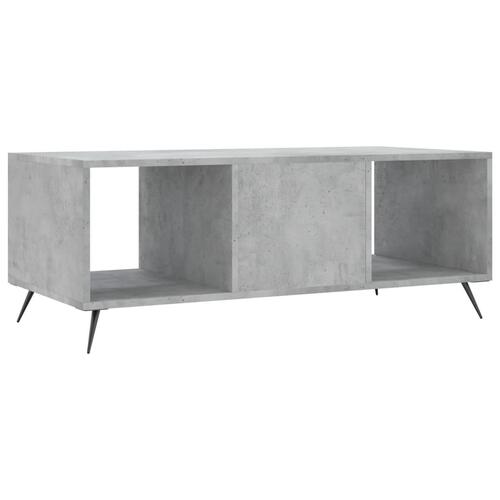 Sofabord 102x50x40 cm konstrueret træ betongrå