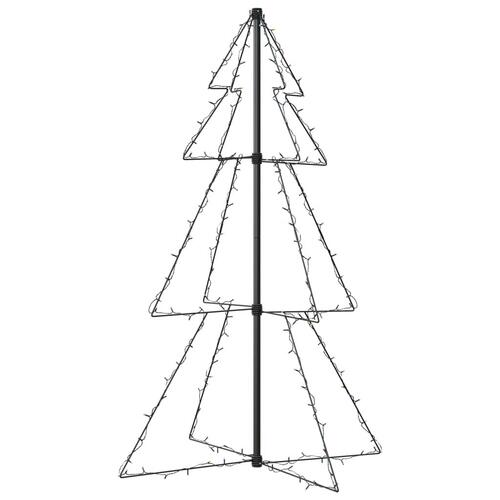 Lysende juletræ 78x120 cm 160 LED'er indendørs/udendørs