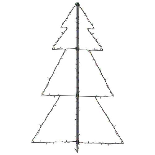 Lysende juletræ 78x120 cm 160 LED'er indendørs/udendørs