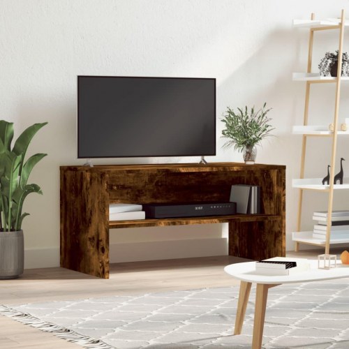 Tv-bord i konstrueret træ 80×40×40 cm - røget egetræsfarve