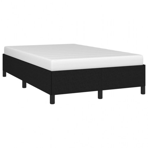 Sengeramme i stof - sort 120×200 cm (uden madras)