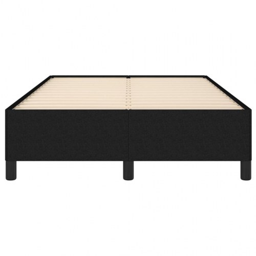 Sengeramme i stof - sort 120×200 cm (uden madras)