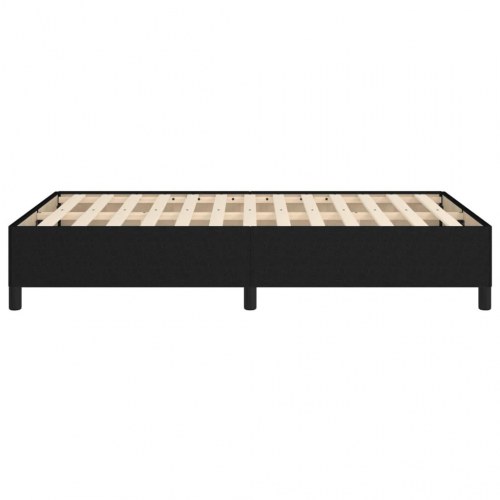 Sengeramme i stof - sort 120×200 cm (uden madras)