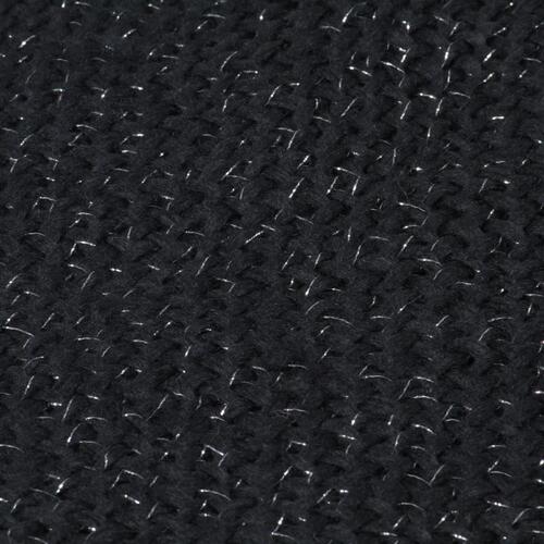 Plaid 220 x 250 cm lurex antracitgrå
