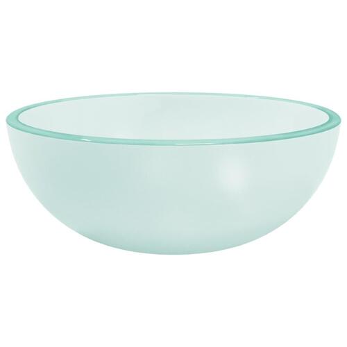 Håndvask 30x12 cm hærdet glas matteret