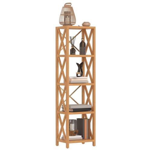 Reol med 5 hylder 40x30x146 cm massivt egetræ