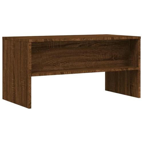 Tv-bord 80x40x40 cm konstrueret træ brun egetræsfarve