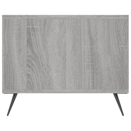 Sofabord 102x50x40 cm konstrueret træ grå sonoma-eg