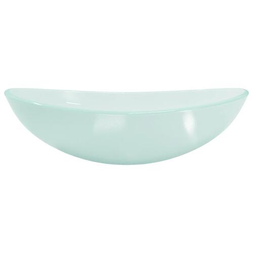 Håndvask 54,5x35x15,5 cm hærdet glas matteret