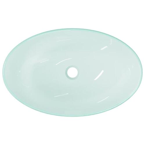 Håndvask 54,5x35x15,5 cm hærdet glas matteret