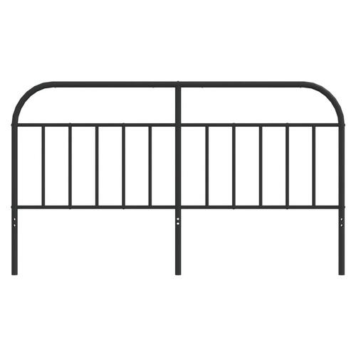 Sengegavl 160 cm metal sort