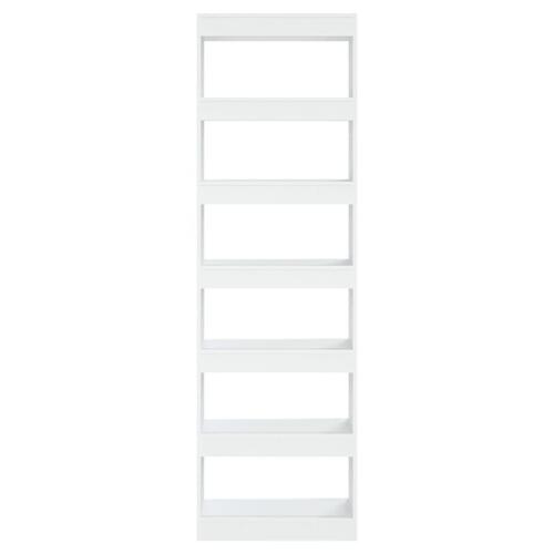 Bogreol/rumdeler 60x30x198 cm hvid