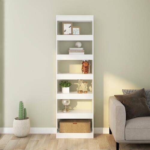 Bogreol/rumdeler 60x30x198 cm hvid
