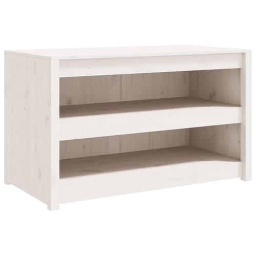 Udendørs køkkenskab 106x55x64 cm massivt fyrretræ hvid