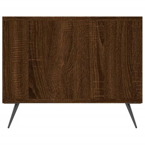Sofabord 102x50x40 cm konstrueret træ brun egetræsfarve