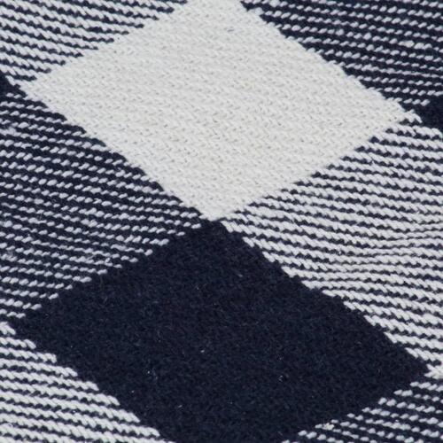 Plaid 160 x 210 cm ternet bomuld marineblå